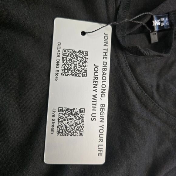 Dibaolong Athletic Set Women's XL Black Sleeveless Hoodie & Drawstring Shorts - Picture 6 of 14